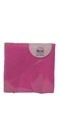 Serviettes 3 plis rose 200 x 200 mm face dessus