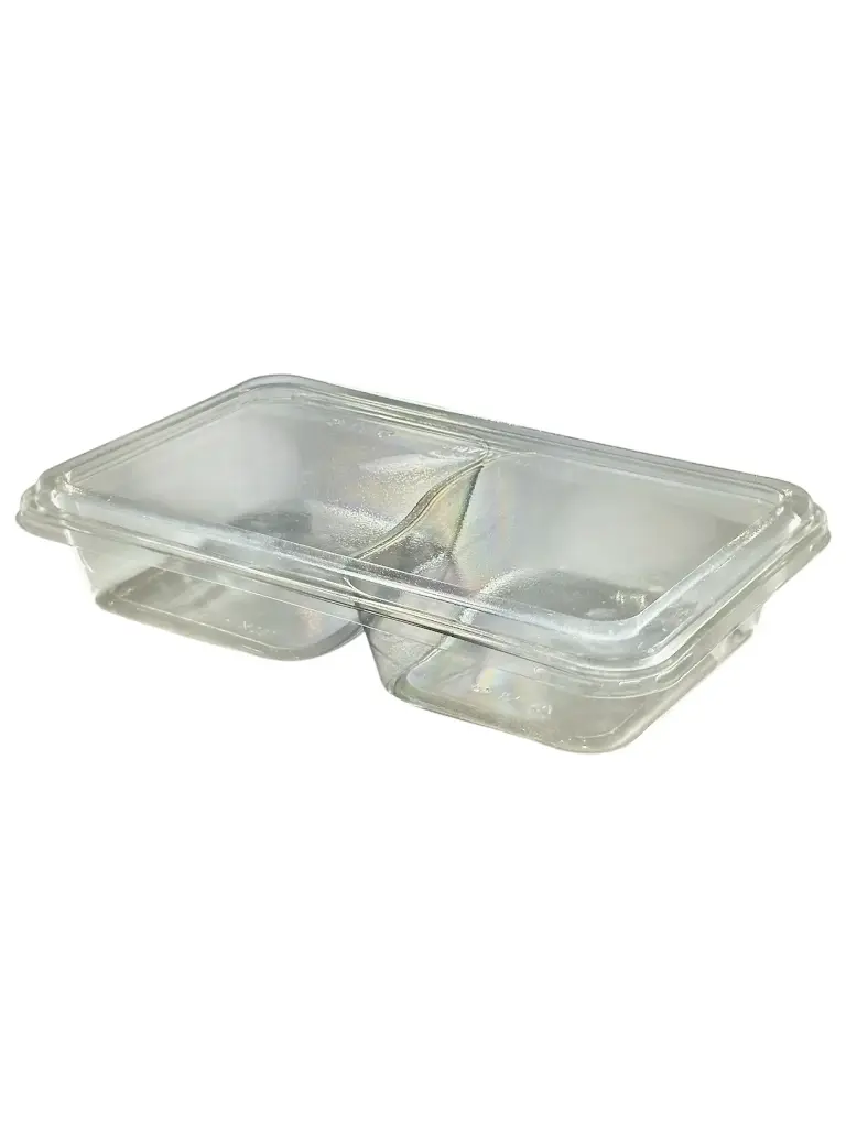 Barquette B04-2Compartiments (140pcs) L27 x l18 x H5 cm
